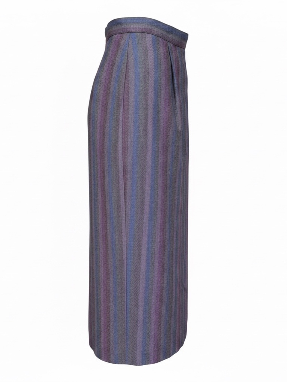 Striped Maxi Skirt in Purple and Blue